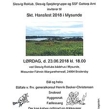 Kære venner. HUSK ! Kom til en traditionel Skt. Hans aften i Mysunde, og nyd en afslappet aften i de&hellip;