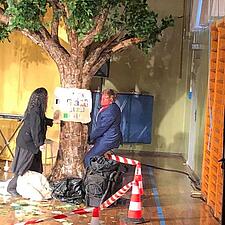 Børneteater på Hiort Lorenzen Skolen ved teatret Batida. “ En solskinsdag i paradis”