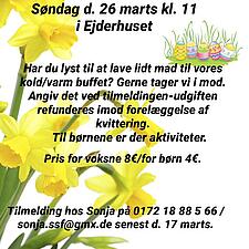SSF RENDSBORG BY INVITERER TIL PÅSKEFROKOST I BYDELSDORF
26. MARTS