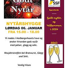 NYTÅRSHYGGE LØRDAG 6. JANUAR 2024 FRA 15 - 18.00
MED SSF EGERNFØRDE