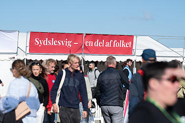 Det danske mindretal var igen repræsenteret ved Folkemødet