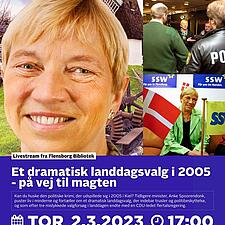 FOREDRAG MED ANKE SPOORENDONK
Et dramatisk landdagsvalg i 2005 – på vej til magten (Livestream fra&hellip;