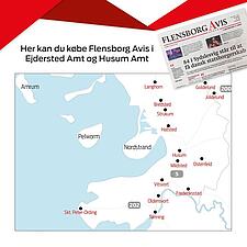 På http://www.fla.de/loessalgssteder kan man se hvilke butikker, der har avisen.
