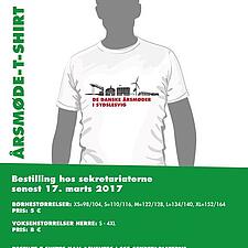 Bestil den officielle Årsmøde T-Shirt til De Danske Årsmøder i Sydslesvig 2017 nu: