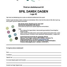 SPIL DANSK DAGEN 2015 - VIND EN SKOLEKONCERT