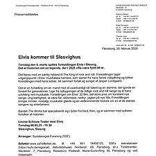 ELVIS KOMMER TIL SLESVIG 😎