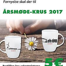 I år findes der også et Årsmøde-krus. Kan ligeledes bestilles nu: