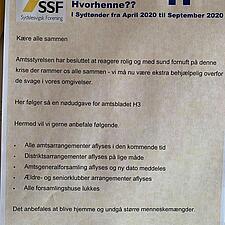 Hej allesammen
Se venligst H3 
Pas godt pā jer selv og hjælp til hvor det er nødvendig
