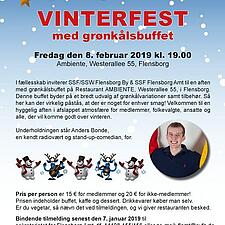Sæt nu allerede et kryds i kalenderen, eller tilmeld dig straks til vores vinterfest . . .