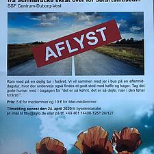 AFLYSNING AF SSFs CENTRUM-DUBORG-VESTs UDFLUGT "UD I DET BLÅ" den 25. APRIL 2020

Til rækken af&hellip;