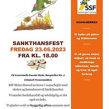 SSF HOHN HERRED INVITERER SAMMEN MED SKOLEN OG BØRNEHAVEN TIL SANKTHANSFEST I VESTERMØLLE 
DEN 23.&hellip;