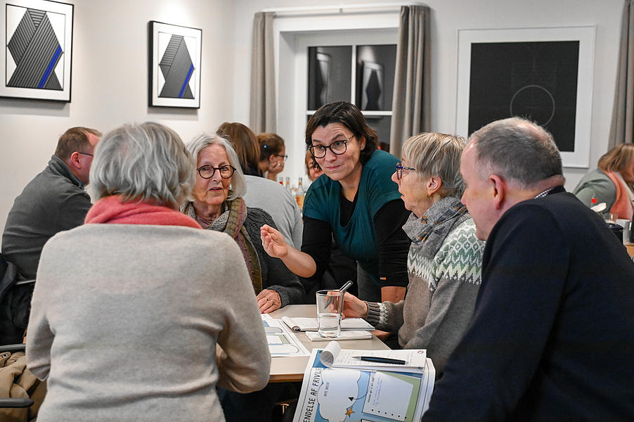 Workshop på Slesvighus sætter fokus på frivilligstrategier.