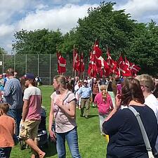 Så nåede optoget til friluftspladsen i Flensborg 🇩🇰