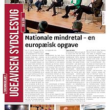 SÅ ER NÆSTE UDGAVE AF UGEAVISEN SYDSLESVIG KLAR
Læs blandt andet om:

Paneldebat om nationale&hellip;