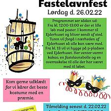 SSF RENDSBORG BY INVITERER TIL FASTELAVNSFEST 
LØRDAG 26. FEBRUAR FRA KL. 12 VED EJDERHUSET