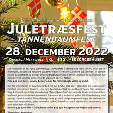 JULETRÆSFEST I EGERNFØRDE 
28. DECEMBER 2022 KL. 14.30