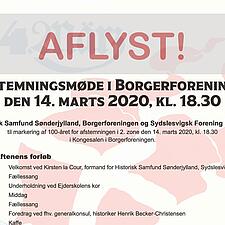 Afstemningsmøde aflyst
 
Sydslesvigsk Forening (SSF) har besluttet at aflyse afstemningsmødet lørdag&hellip;
