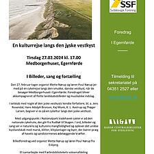 OPLEV DEN JYSKE VESTKYST - ET FOREDRAG I BILLEDER, SANG OG FORTÆLLING
TIRSDAG 27. FEBRUAR KL. 17 I&hellip;