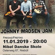 Kom og vær med til koncert med Johnny Madsen Jam i Nibøl skole på fredag kl. 20
Medlemspris 8,- Euro&hellip;
