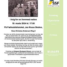 SSF OG CENTRALBIBLIOTEKET FLENSBORG PRÆSENTERER:

I KRIG FOR EN FREMMED NATION
TIRSDAG 19. MARTS&hellip;