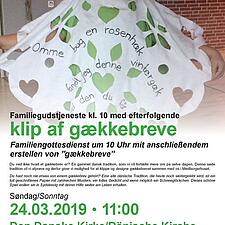 SSF og Den Danske Kirke i Egernførde arrangerer
FAMILIEGUDSTJENESTE OG KLIP AF GÆKKEBREVE
Lørdag 24.&hellip;