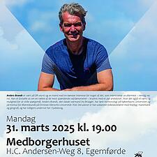 MØD ANDERS BRANDT - VÆRT PÅ DR VEJRET
31. MARTS KL. 19 I MEDBORGERHUSET, EGERNFØRDE
BILLETTER KAN&hellip;