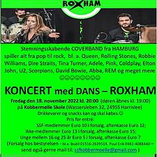 KONCERT MED DANS I KOBBERMØLLE FREDAG DEN 18-11-2023. VÆR MED TIL EN FED AFTEN!