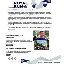 ROYAL RUN I SØNDERBORG UDSÆTTES TIL
6. SEPTEMBER 2020
Læs mere på om din tilmelding - klik på FAQ&hellip;