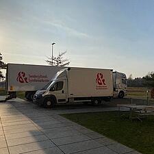 Der gøres klar til aftenens koncert med Sønderjyllands Symfoniorkester. Carina Tybjerg Madsen,&hellip;