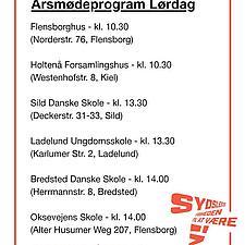 HER ER SÅ LØRDAGSSPROGRAMMET
Lige om lidt starter de første lørdagsmøder. Der venter en masse gode&hellip;
