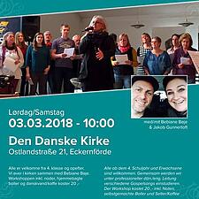 GOSPELWORKSHOP for hele SYDSLESVIG
Lørdag den 3. marts kl. 10-16
Den Danske Kirke, Ostlandstrasse&hellip;