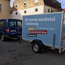 Sydslesvigsk Forening - nu med reklame på traileren.