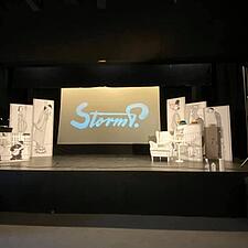 SÅ ER VI NÆSTEN KLAR TIL AFTENENS FORESTILLING PÅ SLESVIGHUS. TEATER FIGAROS “LIVET ER EN GÅDE”