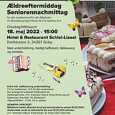 DU KAN STADIGVÆK FÅ BILLET TIL FÆLLES ÆLDREEFTERMIDDAG 18. MAJ KL. 15 I GÜBY