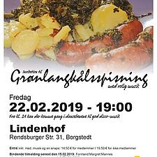 SSF Rendsborg by inviterer til 
GRØNKÅL OG FEST
Lørdag 22. februar kl. 19.00 i Borgstedt