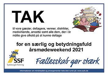 Tak for en særlig og betydningsfuld årsmødeweekend 2021