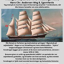 SEJLSKIBENES GULDALDER 
TAG MED PÅ EN MARITIM REJSE TIL MARSTAL OG DE 7 VERDENSHAVE MED OLE SIETAM&hellip;