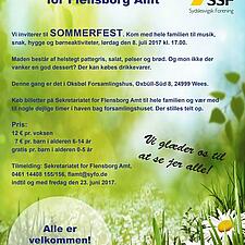 SSF Flensborg amt inviterer til SOMMERFEST :-)