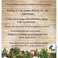 UDENDØRS JULEHYGGE 3. DECEMBER PÅ EJDERHUSETS P-PLADS MED SSF RENDSBORG BY
