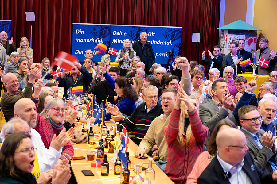 Historisk valgaften på Flensborghus.