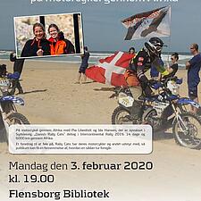 MANDAG DEN 3. FEBRUAR KL.19 PÅ BIBLIOTEKET I FLENSBORG. PÅ MOTORCYKEL GENNEM AFRIKA MED PIA&hellip;