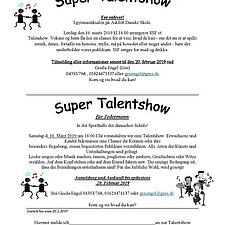 SSF Hytten-Okslev arrangerer
TALENTSHOW I ASKFELT
Lørdag 16. marts kl. 16.00