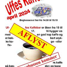 KUN BOGBUS PÅ TIRSDAG

Uffes Kaffebar er aflyst tirsdag den 23. april. De der skulle have lavet den,&hellip;