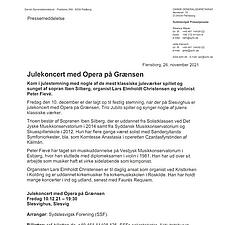 Kom til julekoncert i Slesvig :)